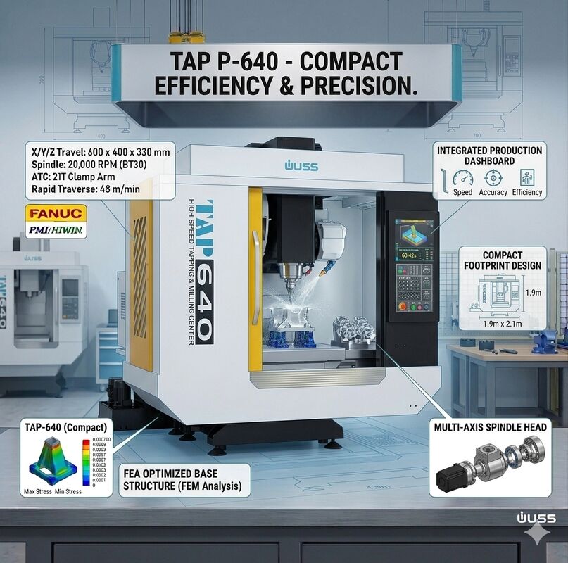 TAP640 CNC Machining Center with FANUC System