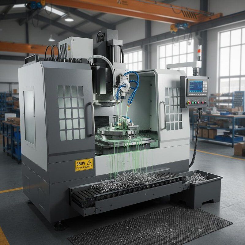 Vertical Machining Center with 24 Tool Magazine 500mm X-Axis Travel and ...